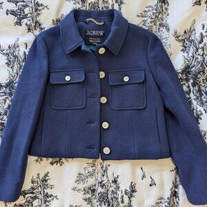 J.Crew Lady jacket in Italian stadium-cloth wool blend, size 0, NWT
